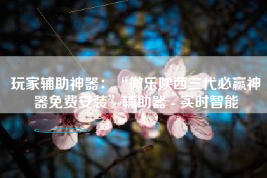 玩家辅助神器：“微乐陕西三代必赢神器免费安装”辅助器 - 实时智能