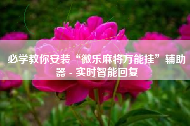 必学教你安装“微乐麻将万能挂”辅助器 - 实时智能回复