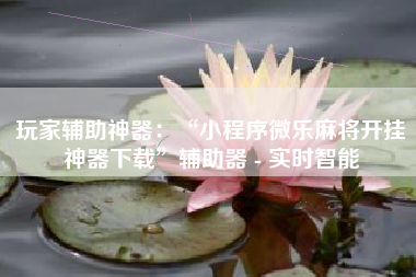 玩家辅助神器：“小程序微乐麻将开挂神器下载”辅助器 - 实时智能