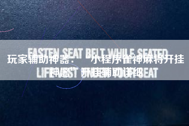 玩家辅助神器：“小程序雀神麻将开挂神器”开挂辅助详细